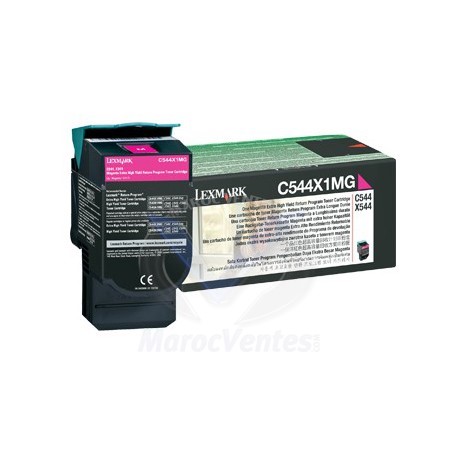 Lexmark C544, X544 cart magenta Return Progr TH cpct (4k)-Lexmark C544, X544 cart magenta Return Progr TH cpct (4k)